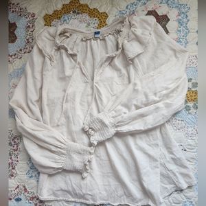 Old Navy Peasant Top Size Large Tall